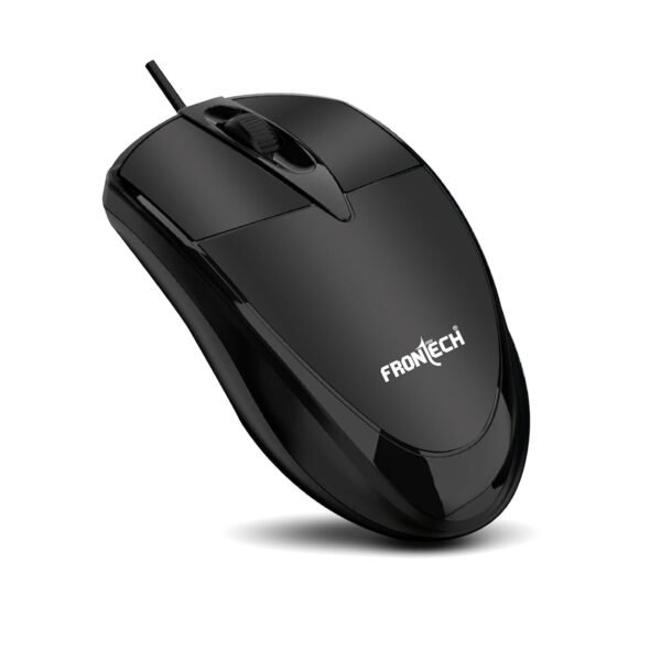 Frontech MS-0047 Wired Optical Mouse  (USB 2.0, USB 3.0, Black)