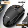 Frontech MS-0047 Wired Optical Mouse  (USB 2.0, USB 3.0, Black)