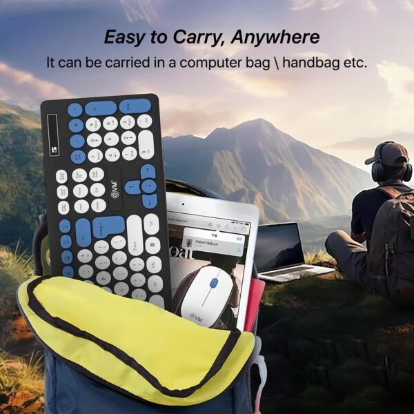 EVM Wireless Rounded Key Keyboard & Mouse