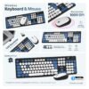 EVM Wireless Rounded Key Keyboard & Mouse