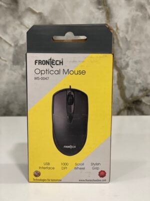Frontech MS-0047 Wired Optical Mouse  (USB 2.0, USB 3.0, Black)