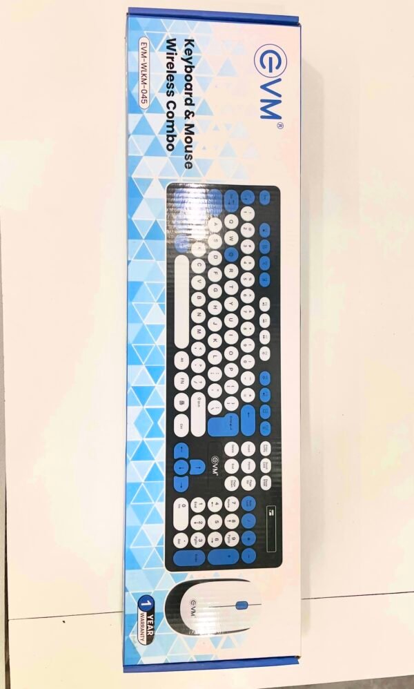 EVM Wireless Rounded Key Keyboard & Mouse